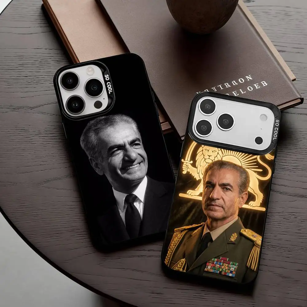 

M-Mohammad Reza P-Pahlavi Iran Phone Case For iPhone17,16,15,14,13,12,11 Plus,Pro Max Candy Silver Plated Inside Cover