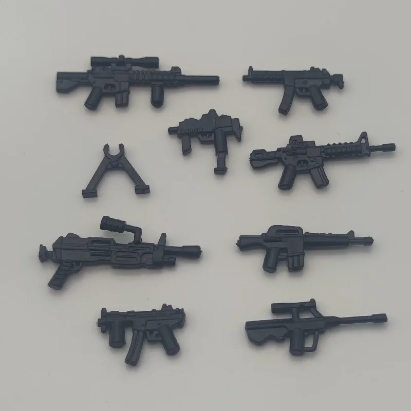 

8PCS/SET Submachine Guns Building Blocks Bricks Military WW2 City SWAT Weapon MOC Playmobil Figures Accessories Brinquedos Toys