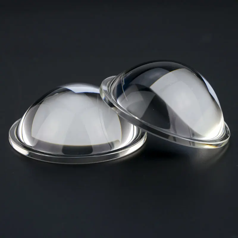 2PCS 71 74 76 78 79mm Plano Convex Lens Optical Glass DIY Condensing LED Car Focusing Flashlights Floodlights Flat-Convex Lenses