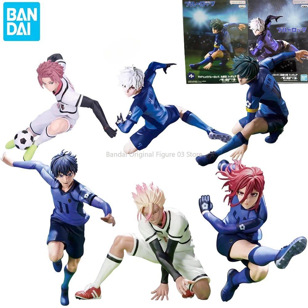 

Original Bandai BLUE LOCK Nagi Seishiro Rin Itoshi Isagi Yoichi Itoshi Sae Chigiri Hyoma Shidou Ryuusei Anime Action Figure Toys