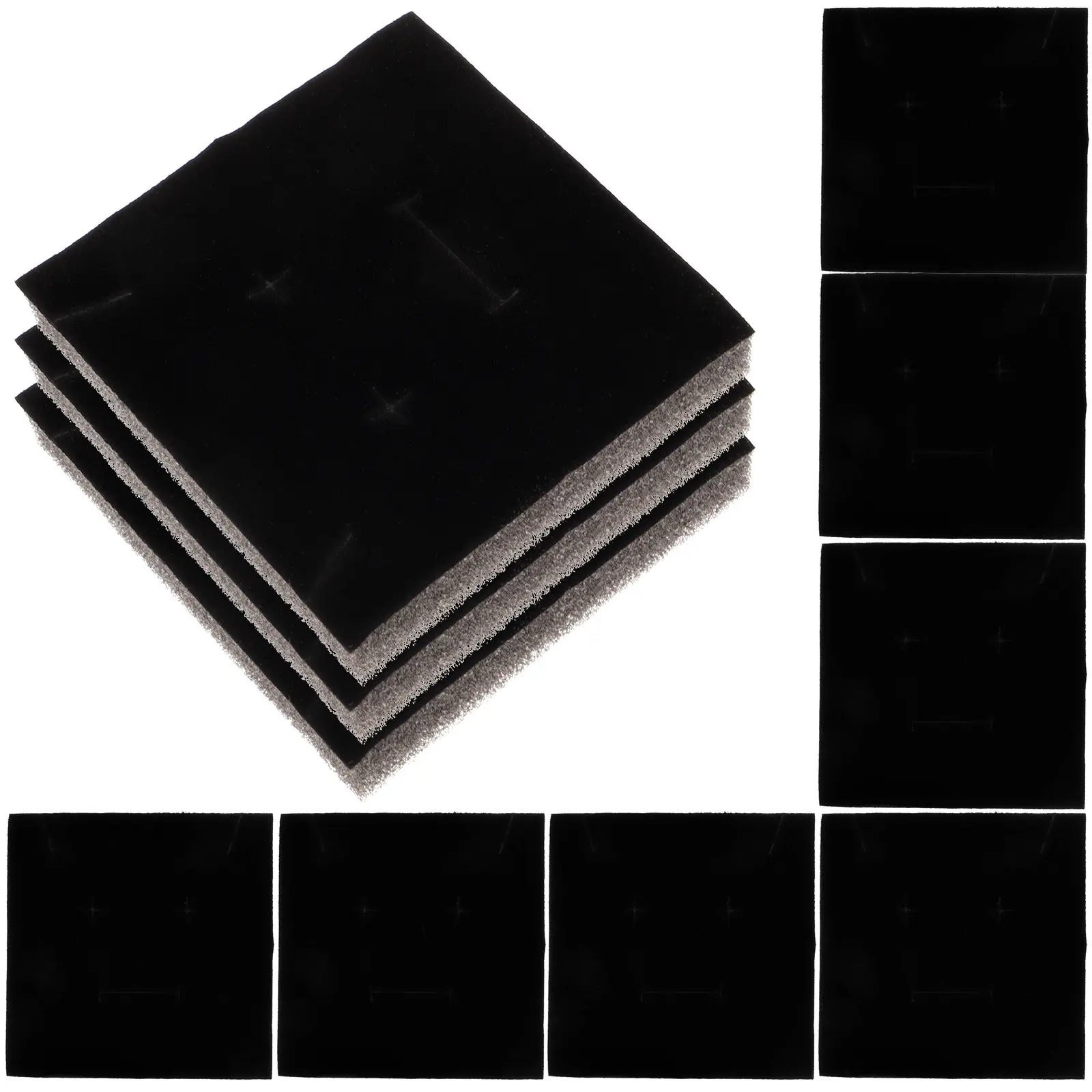 

20 шт. коробок с крышками, губчатыми вкладышами и кольцевыми органайзерами для ювелирных шкатулок, вставки для демонстрации и хранения украшений