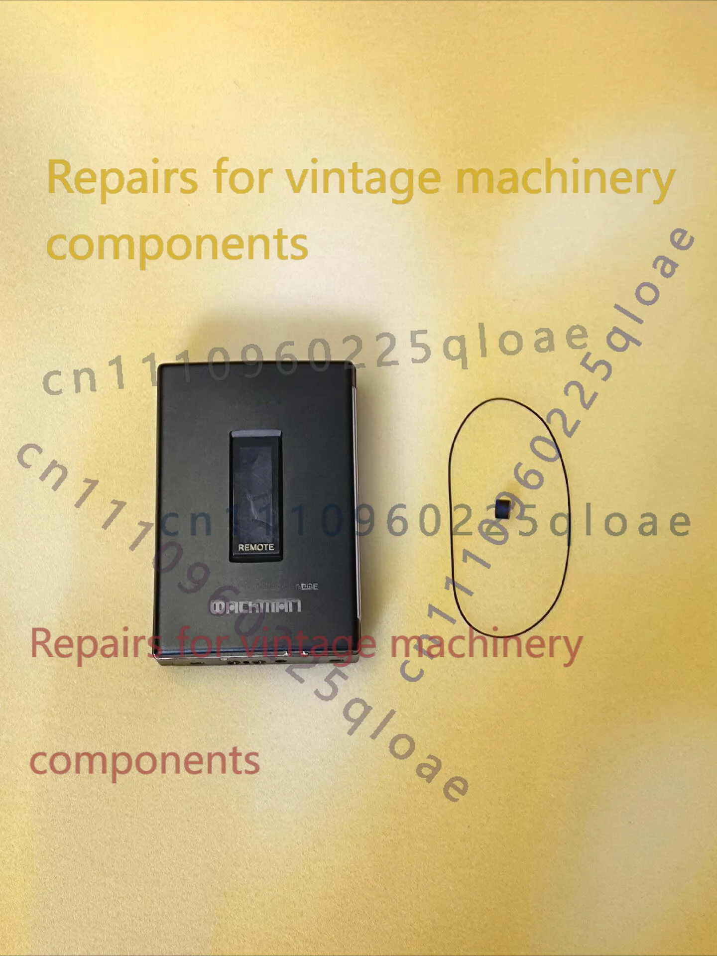 Kit de repuesto de correa de transmisión y rodillo de presión para Sony WM-607, piezas de repuesto para reparación del mecanismo de cinta de Walkman