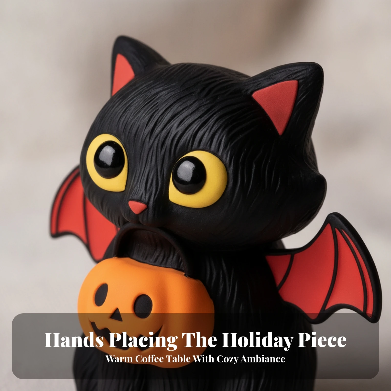 猫型ディスペンサースタンド-デコレーション-ハロウィン装飾-ホリデーアクセント-面白いデザイン-バスルームカウンタートップ、化粧台用