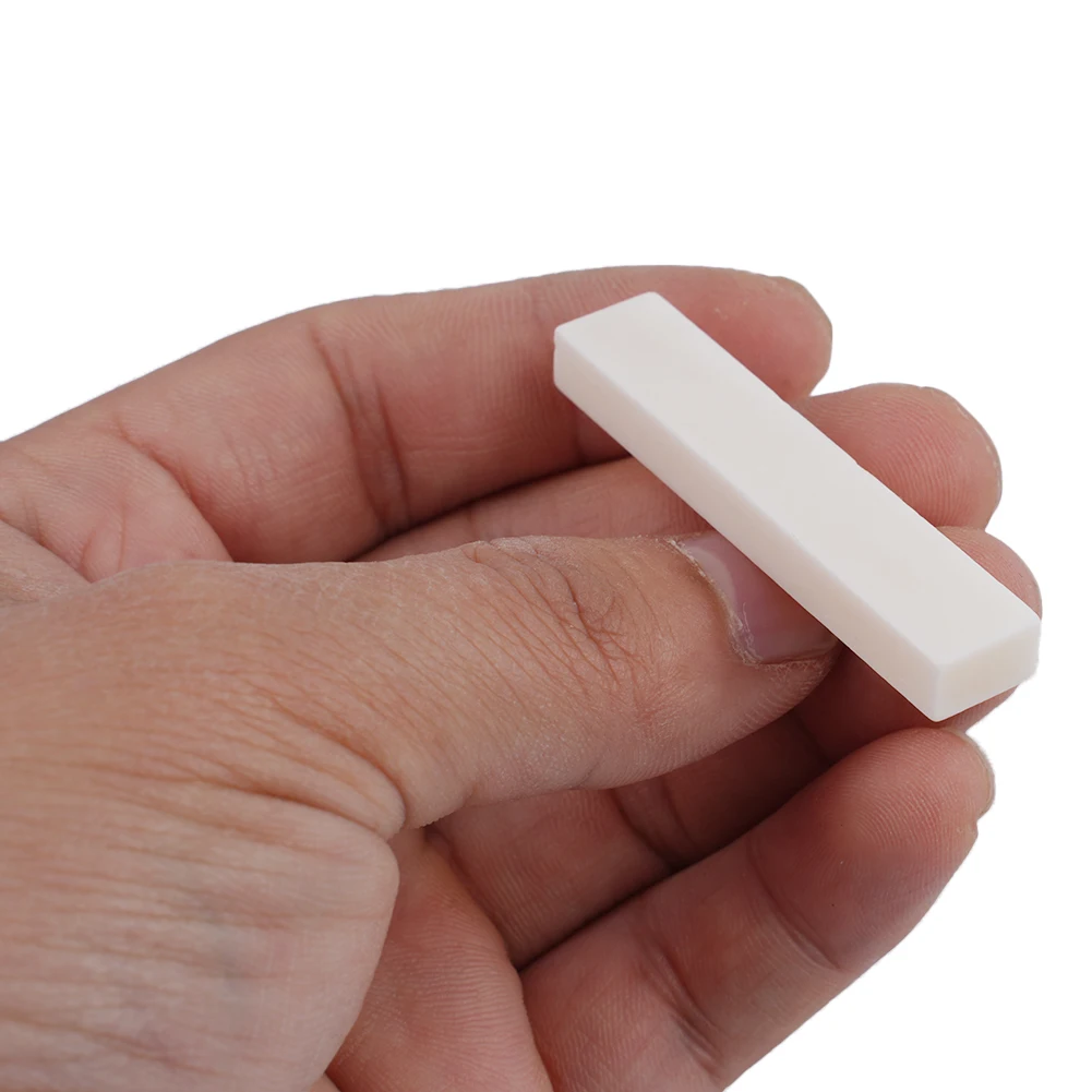 1pc Stringed Instrument Blank Guitar Nut High Quality Buffalo Bone Banjo Mandolin Ukulele DIY Ox Bone Bridge Saddle Upper Pillow