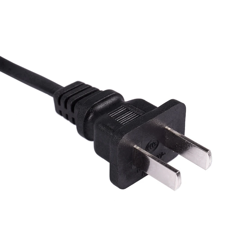 4X الولايات المتحدة التوصيل 1.8 متر سلك الطاقة تشغيل/إيقاف زر التبديل AC110V 3A AC250V 6A أسود