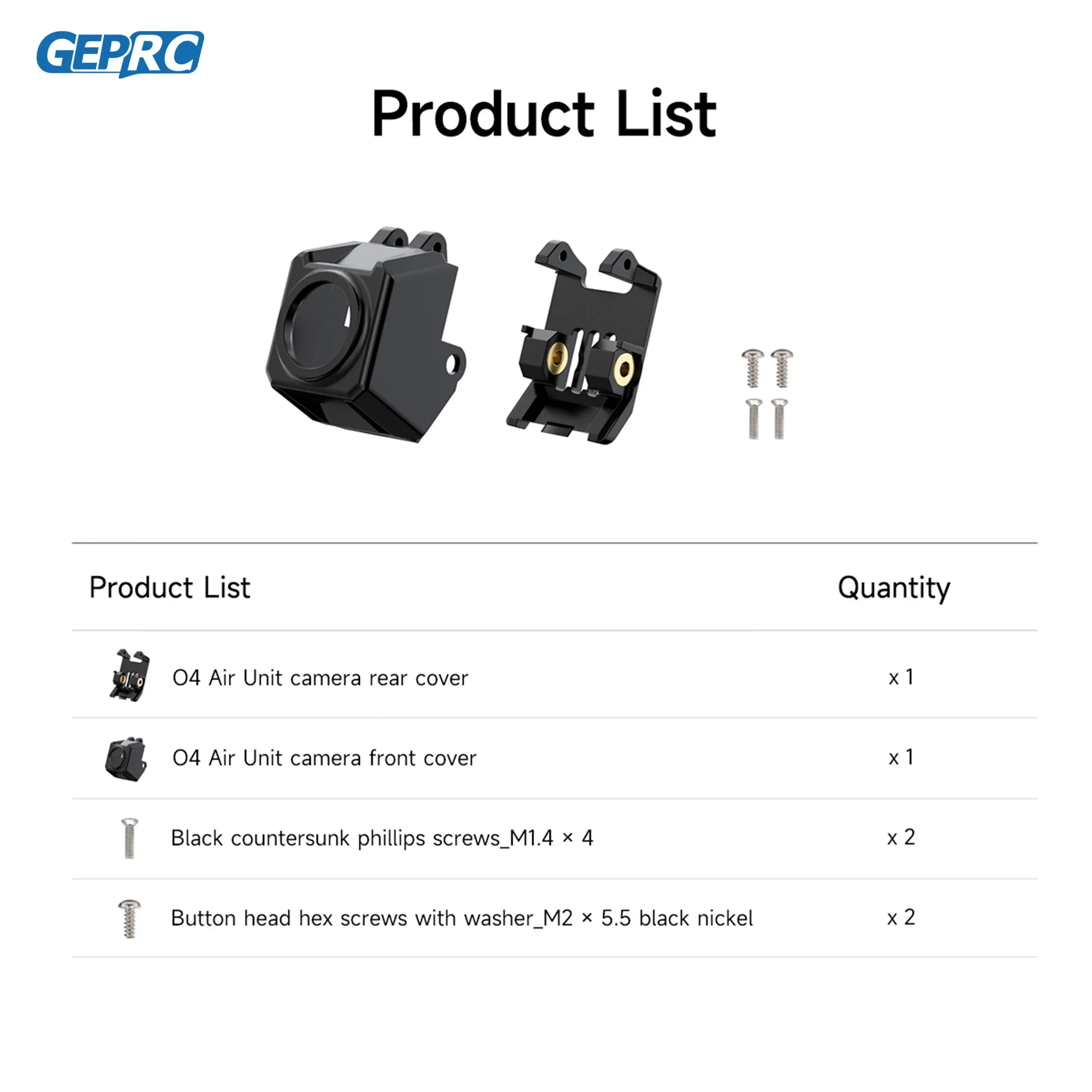 GEPRC O4 Air Unit กล้องโมดูลชุดเหมาะสําหรับ Drone กรอบคาร์บอนไฟเบอร์ DIY RC FPV Quadcopter Drone อุปกรณ์เสริมอะไหล่