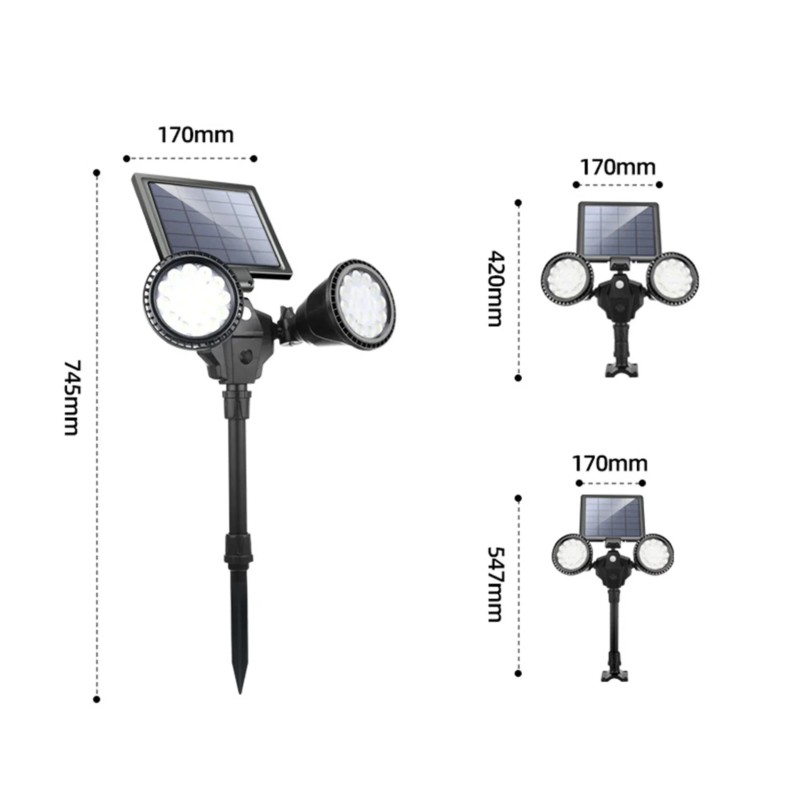 

Solar Lawn Lamp PIR Motion Sensor Lights Lights Solar Panel Outdoor Lighting Landscape Yard Garden Courtyard Lamp Waterproof