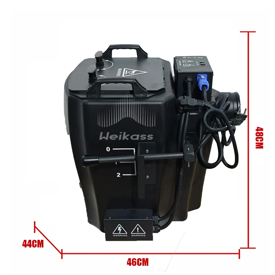 Geen Duty 1 Stuks DMX 6000W Droog Ijs Fog Machine Met 1 Lade Lage Grond Liggende Rook machine Stage Party Bruiloft Concert Prestaties