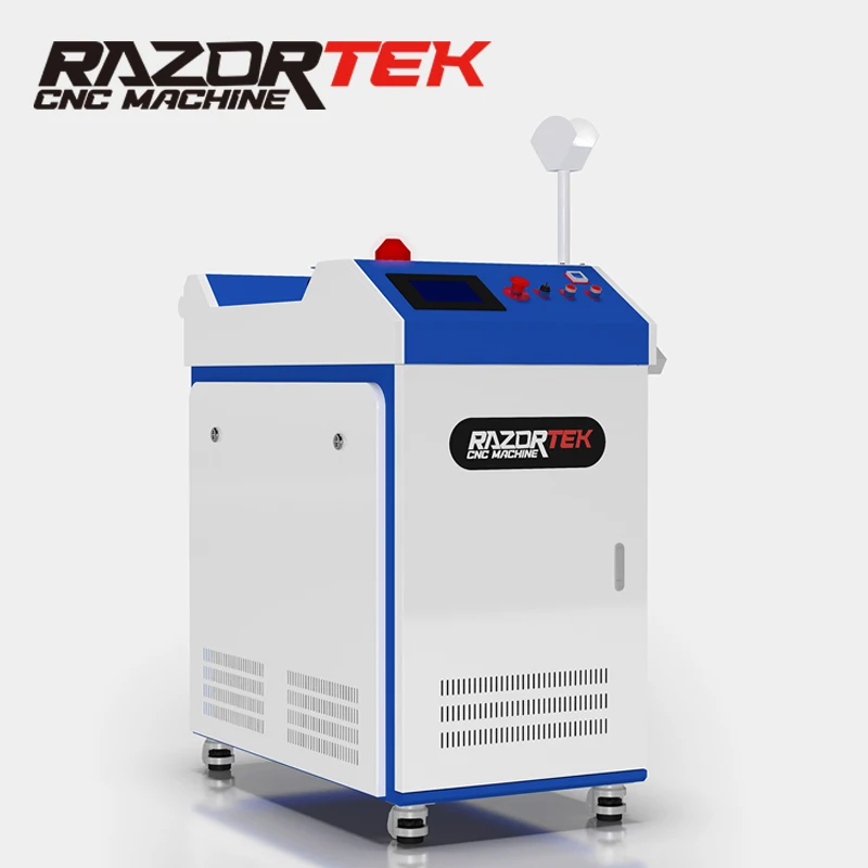 Razortek 1200w 1500w 2000w 3000w laser cleaning machine fiber rust removal for rusty metal