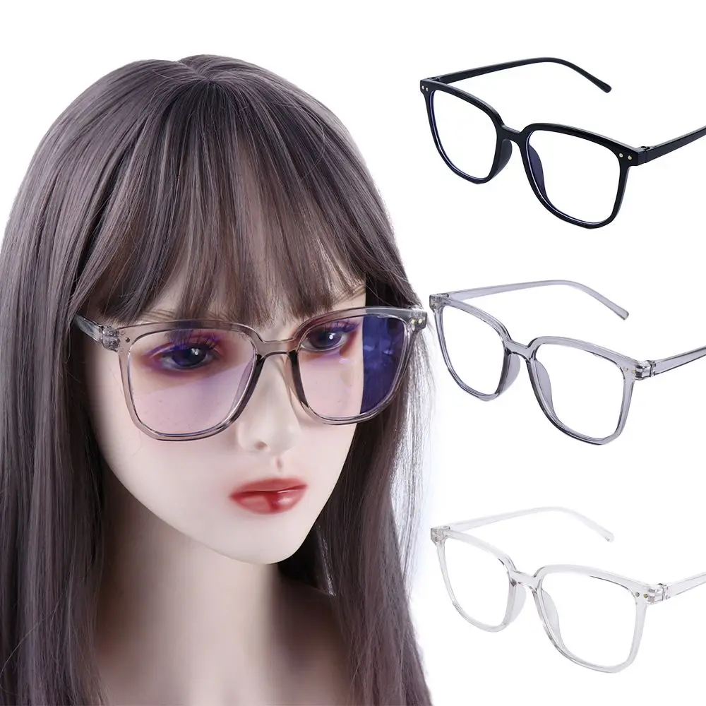 

Korean Computer Eyewear Black Frame Square Anti Blue Light Eyeglasses Men Eyeglasses Women Eyeglasses Anti-Radiation Glasses