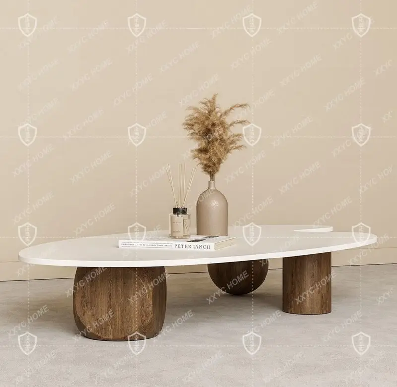Miji Style Nordic Coffee Table Small Apartment Designer Art B & B Tea Table Danish Style Tea Table