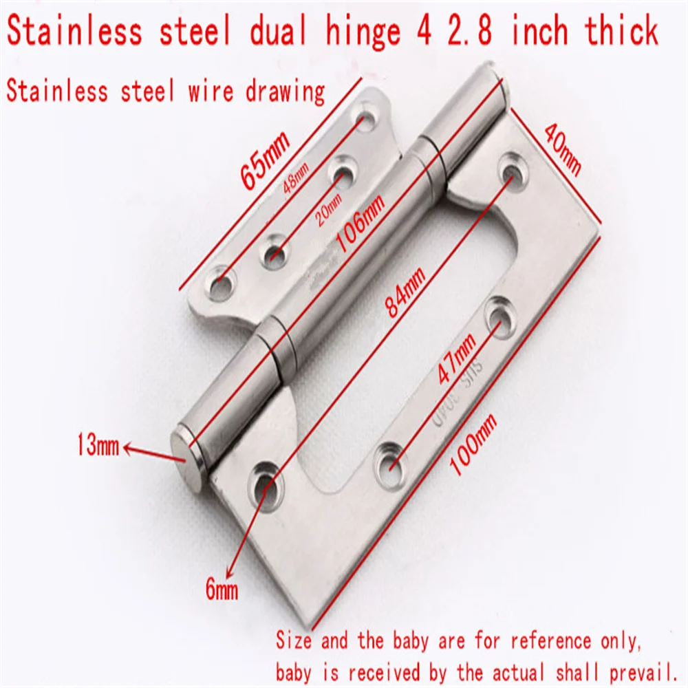 

Stainless steel hinge thick heavy duty silent bearing hinge door window cabinet door flag lotus leaf flag flat open loose-leaf