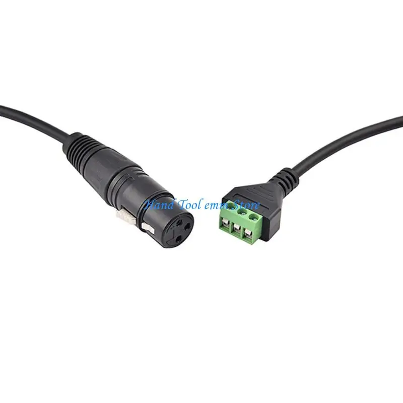 H37F XLR Audios Cable for Sound Equipment XLR Female Connector To 3 Pin Cable