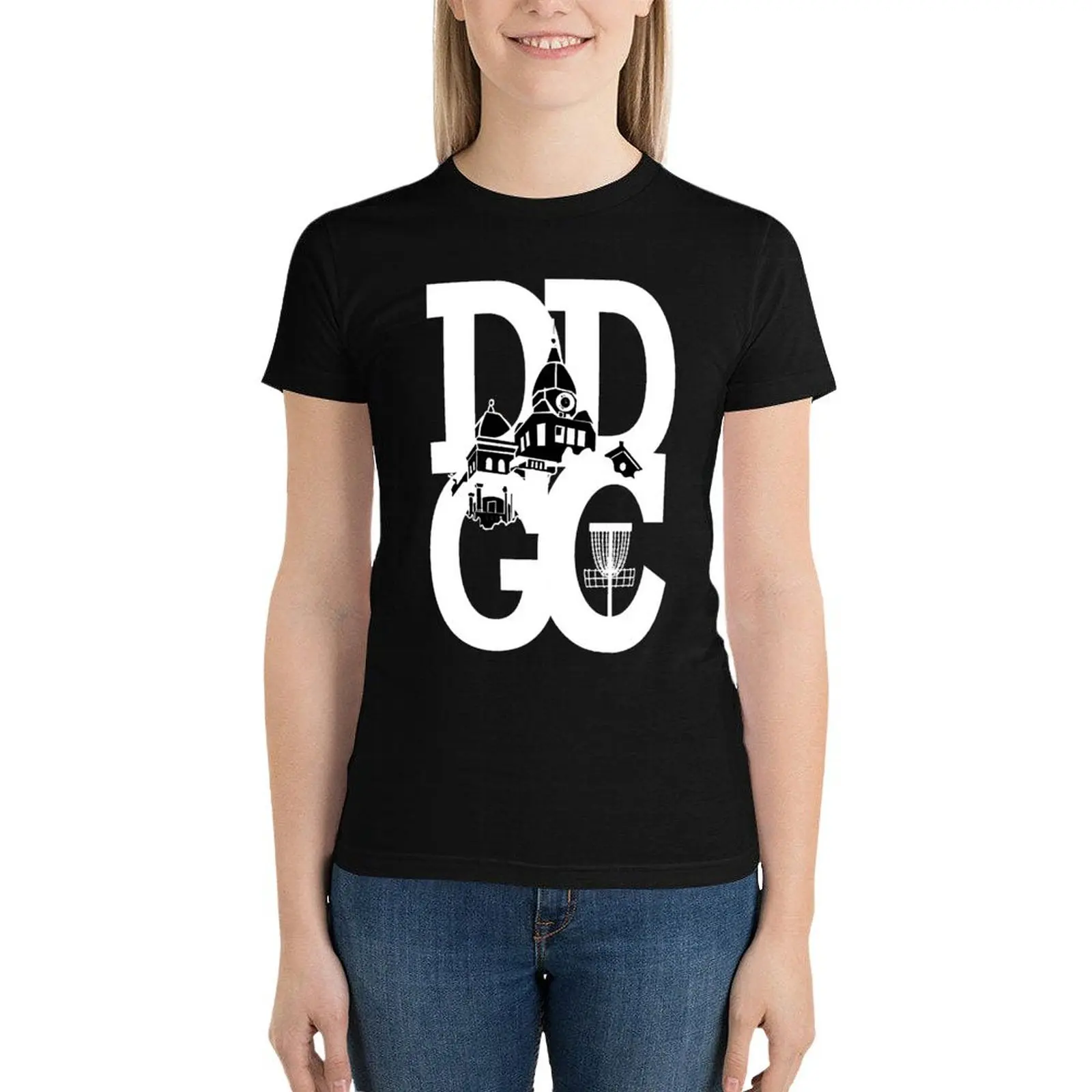 

DDGC White alternate T-Shirt summer clothes cute tops Blouse hippie clothes Women's cotton t-shirt