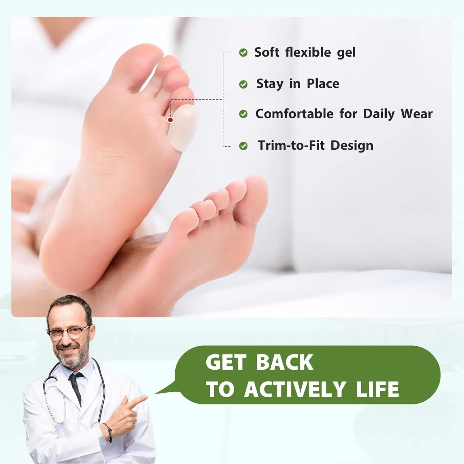 2/4/6 個ソフトジェルつま先プロテクター親指ケア抗摩擦つま先キャップカバー指保護