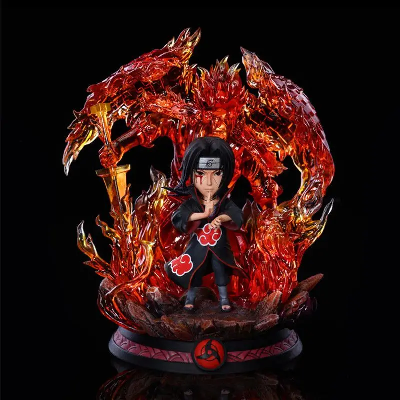 

Naruto Itachi Uchiha Figure LED Special Effect PVC Anime Action Figure Madara Collection Statue Toys Gifts 16CM