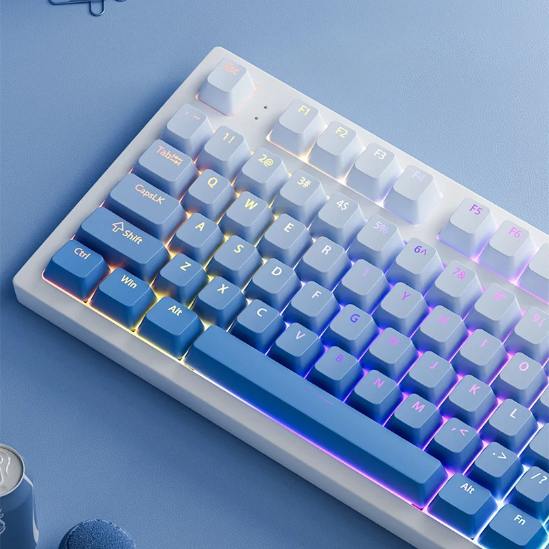 133+ Gradient Shine through backlit RGB Gamer Keycap For Mx Switch Mechanical Keyboard OEM Profile PBT Keycap ISO Layout Key cap