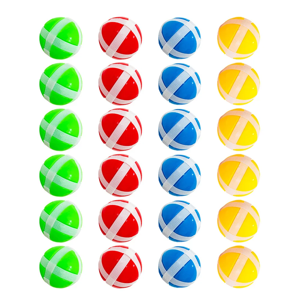 

24 Pcs Sticky Ball Toy Balls Party Favor Board Funny Hook and Loop for Checkerboard Child