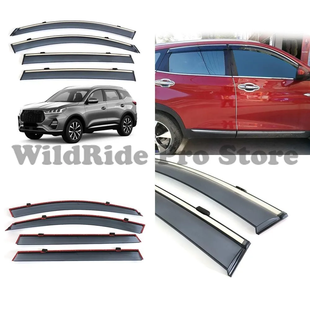 

1 set for Sportequipe 6 DR 6 0 Door Window Visor Weathershields