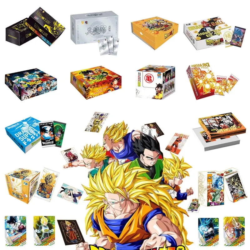 Wholesales Dragon Ball Collection Cards Gogeta Booster Box Super Heroes Toys For Children Table Party Games