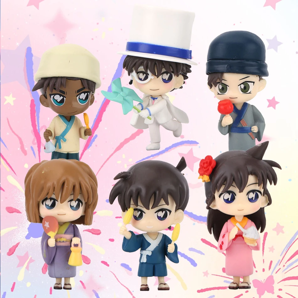 

Фигурка детектива Q версия 8 см аниме фигурка Kuroba Kaito Mouri Ran Haibara Ai модель куклы детское украшение торта