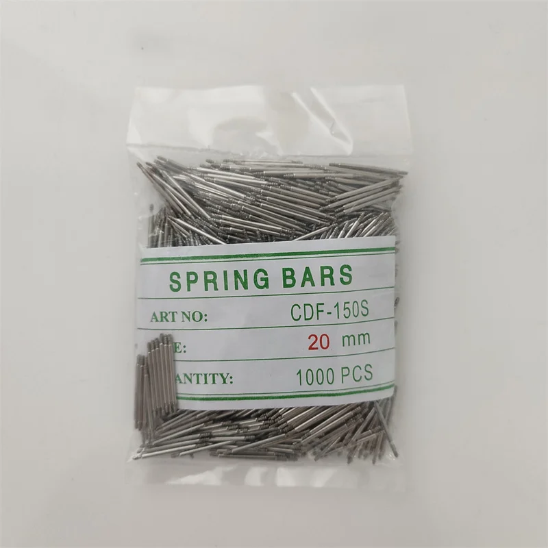 1000Pcs Spring Bar Pins Universal Diameter 1.5mm Stainless Steel Watch Band Link Pins Watch Accessories watch straps adapter