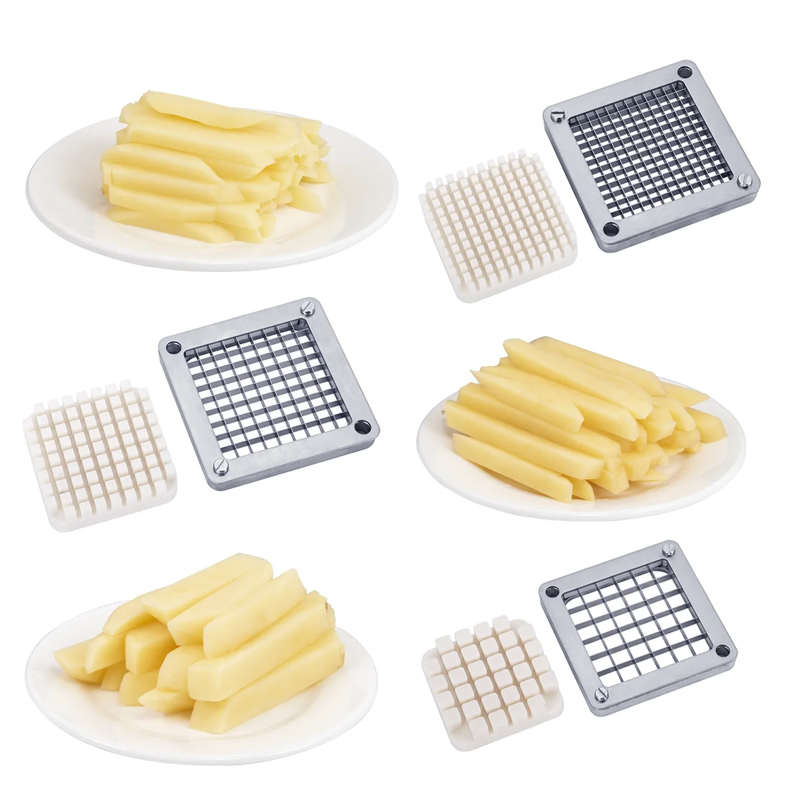 Multi-model Universal Stainless Steel Replacement Chopper Blade & Pusher Block Set for Commercial Veget  le Cutter