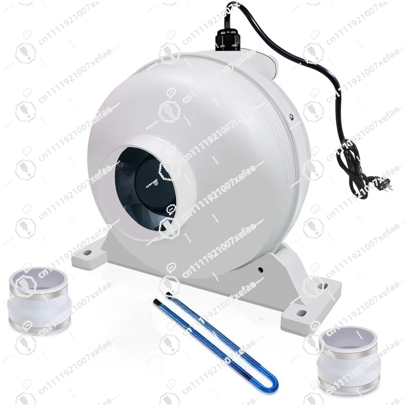 

4-Inch Radon Cancellation Fan Mount Kit with Rubber Connector and Air Pressure Indicator