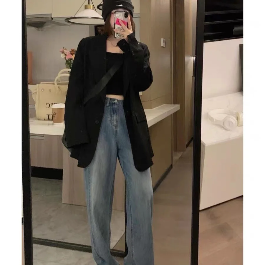 

Autumn Women'S Clothing High Quality Woman'S Blazer Bandage Coarse Textile Texture Hot Selling Full Harajuku Gothic Y2K Punk E