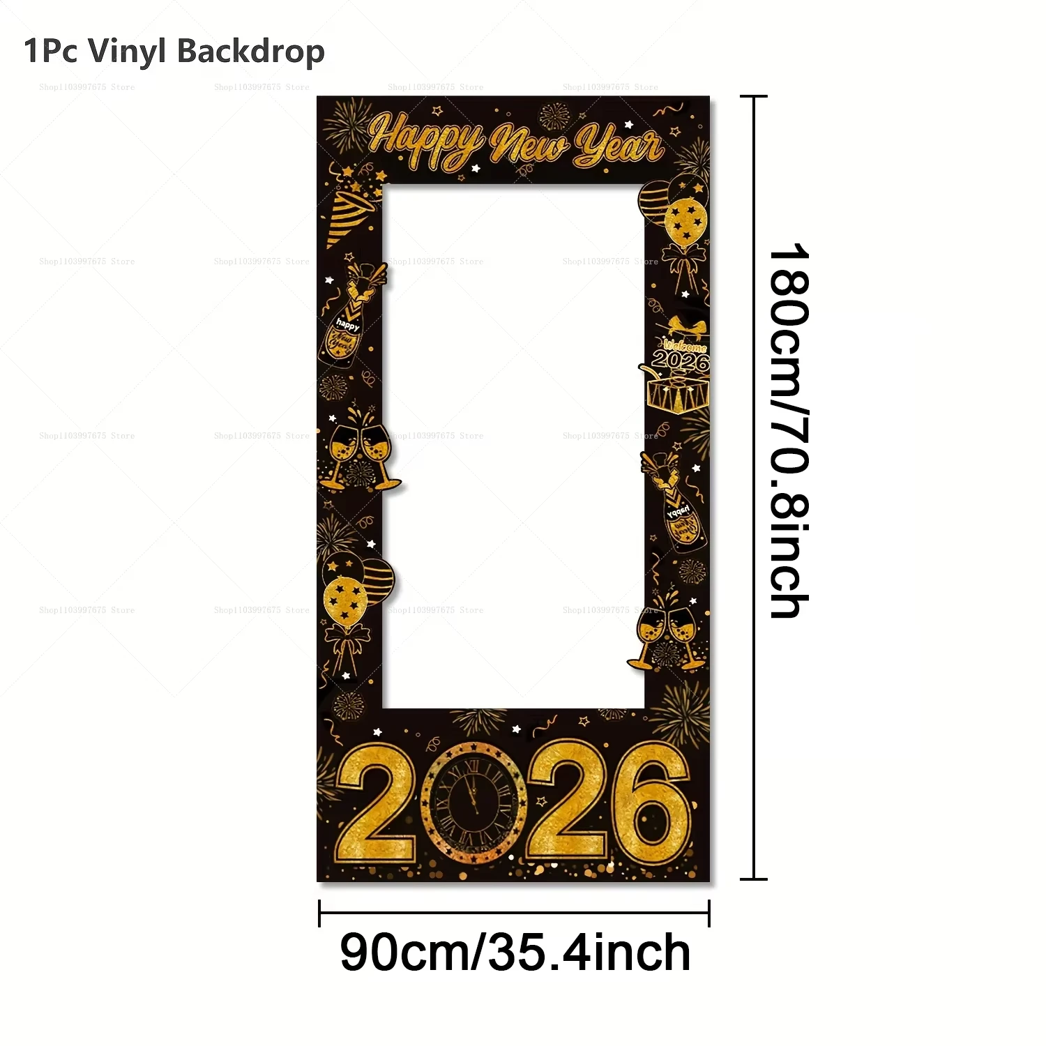 سنة جديدة سعيدة كابينة تصوير الإطار الدعائم 2026 سنة زينة الحفلات استوديو التصوير الدعائم لوازم الحفلات هدايا المهرجان