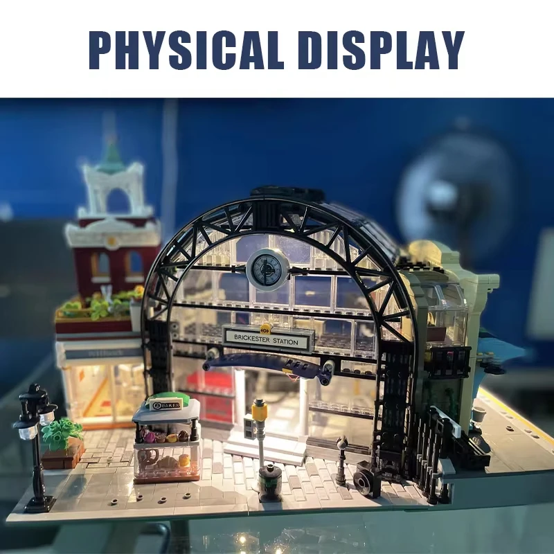 

2720-Piece Train Station MOC Set, Ultimate DIY Challenge & Perfect Themed Gift for All Ages