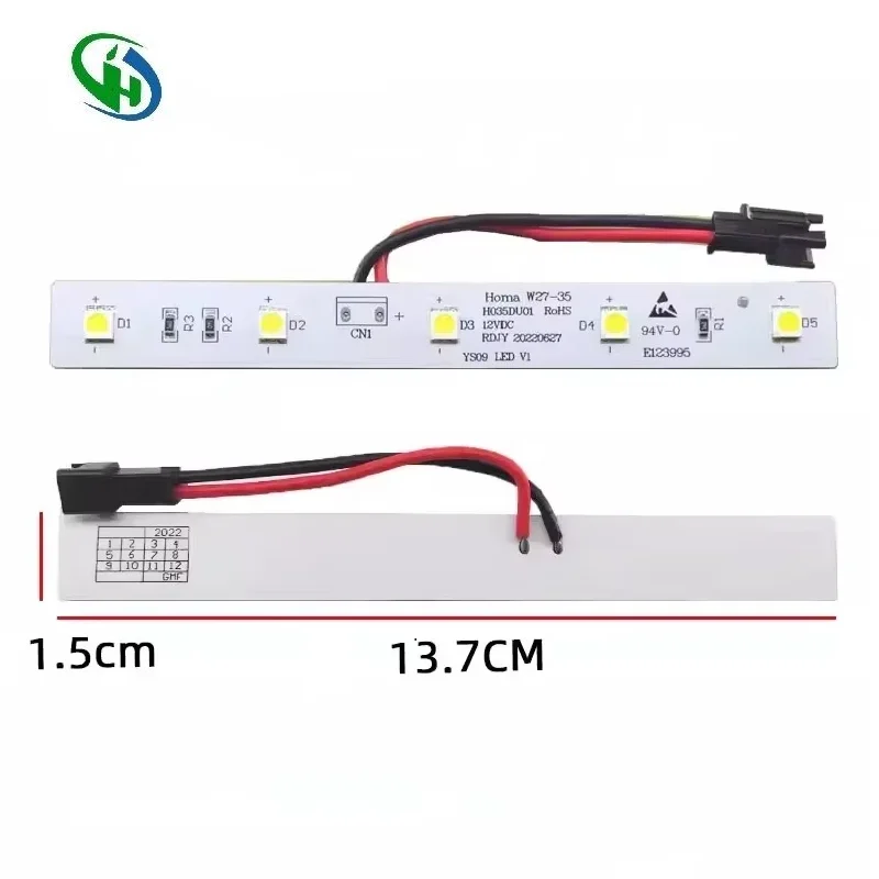 W27-35 H035DU01 E123995 for Homa BCD-455WKGM Refrigerator LED Light Board Replacement Light Board for Refrigerators