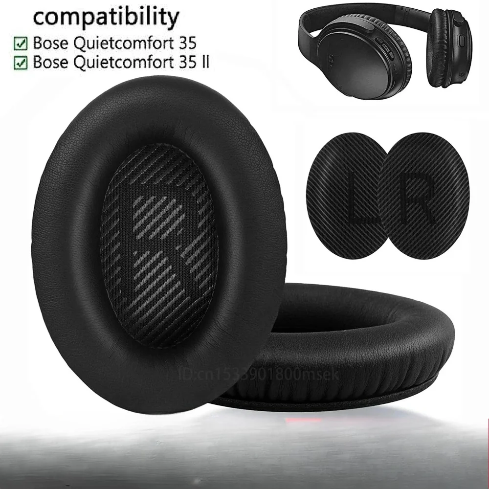 Weiche Memory-Schaum-Ohrpolster Ersatzkissen für BOSE QuietComfort QC35 II QC45 Kopfhörer Komfort-Reparaturzubehör