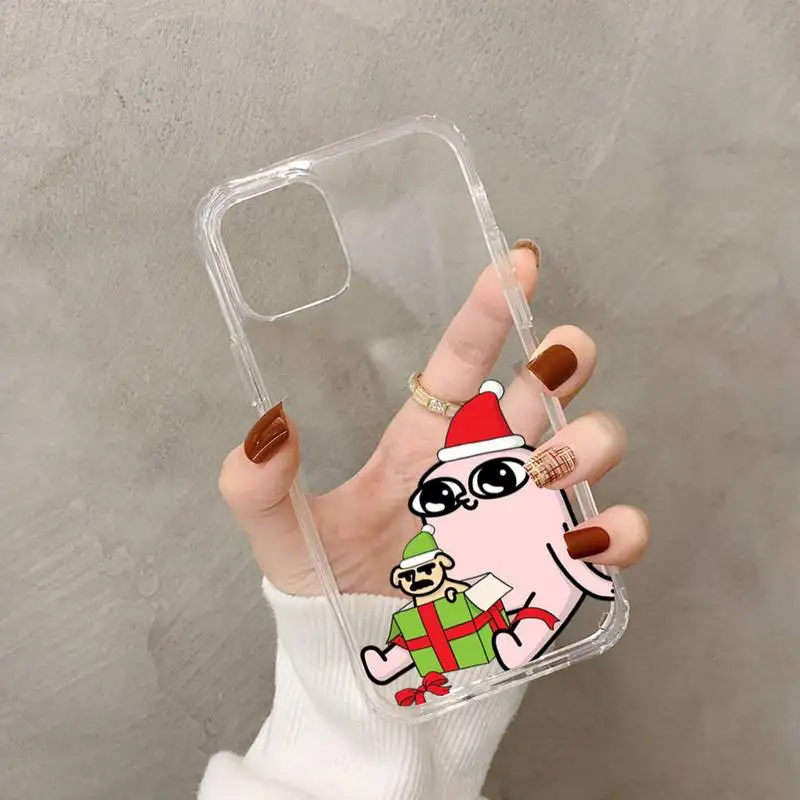 Pink Cartoon Funny big eyes ketnipz Phone Case for iPhone 11 12 13 mini pro XS MAX 8 7 6 6S Plus X 5S SE 2020 XR case