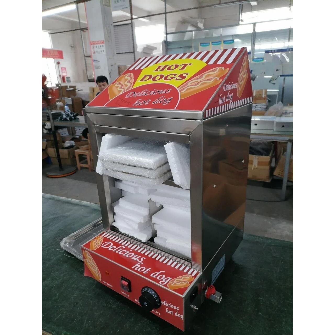 

Согревающая витрина для хот-догов из нержавеющей стали, электрическая грелка для булочек, коммерческая пароварка для хот-догов, портативная плита для хот-догов