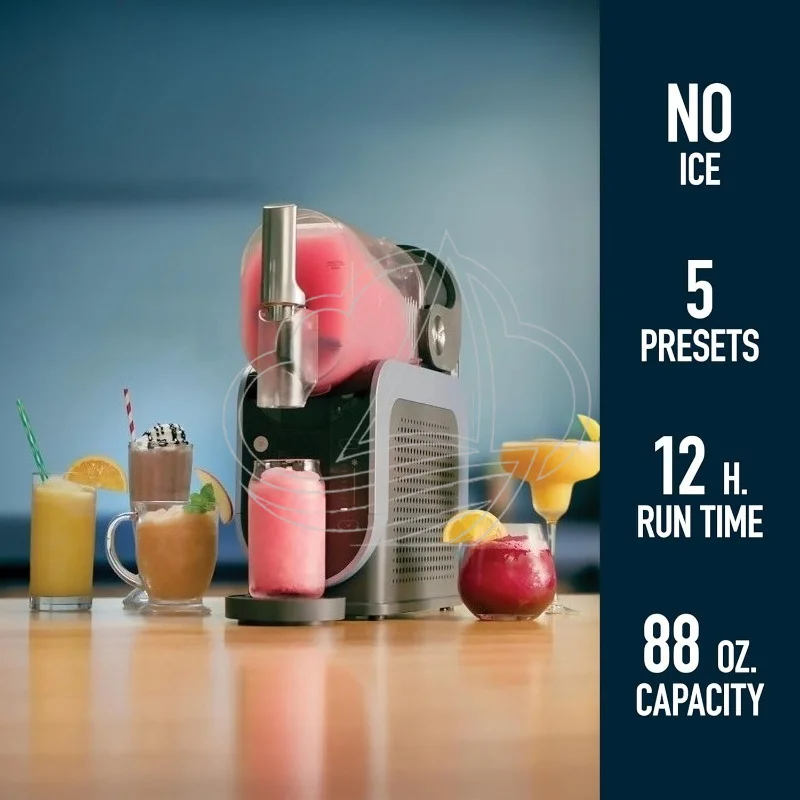 Commercial Slushie Machine 88oz Large Capacity 5 Presets Frozen Drink Maker