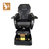 New Black PU Leather Professional Pedicure Chair Is a Multi-functional Massage Salon Furniture with Adjustable Backrest
