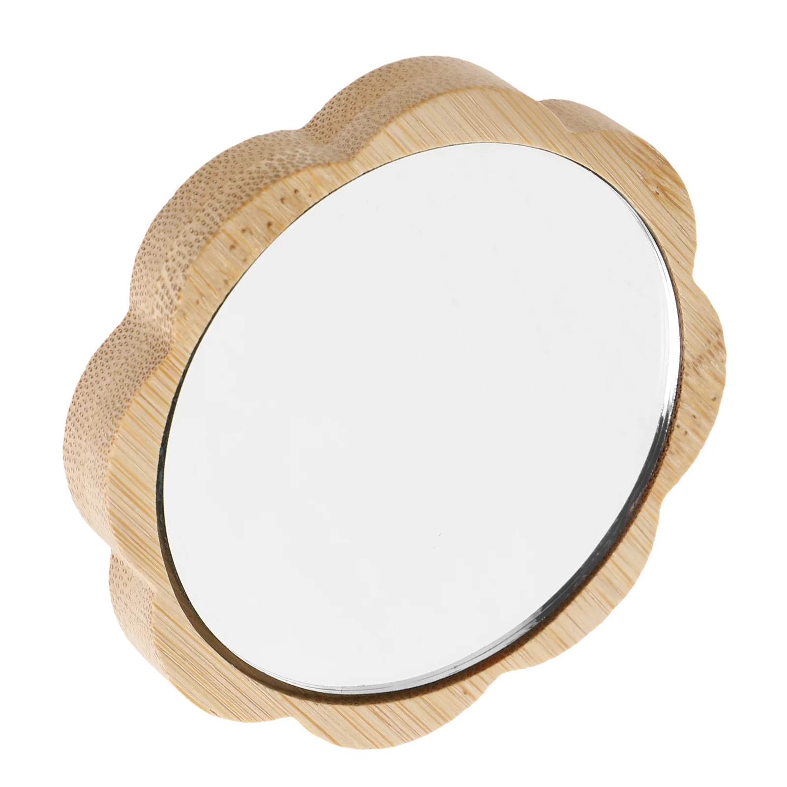 

Compact Wooden Makeup Mirror Travel Friendly Handheld Design Small Mirror for Purse Ideal for Makeup Application Anytime
