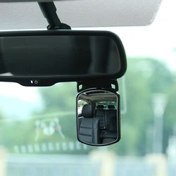 Espelho retrovisor giratório para carro de bebê, espelho de segurança para banco traseiro, observação automática, espelho auxiliar, monitor de bebê, interior do carro