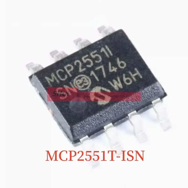 

10PCS MCP2551T-I/SN MCP2551-I/SN MCP2551 MCP25511 MCP2551l SOIC-8 High-Speed CAN Transceiver Controller Chip