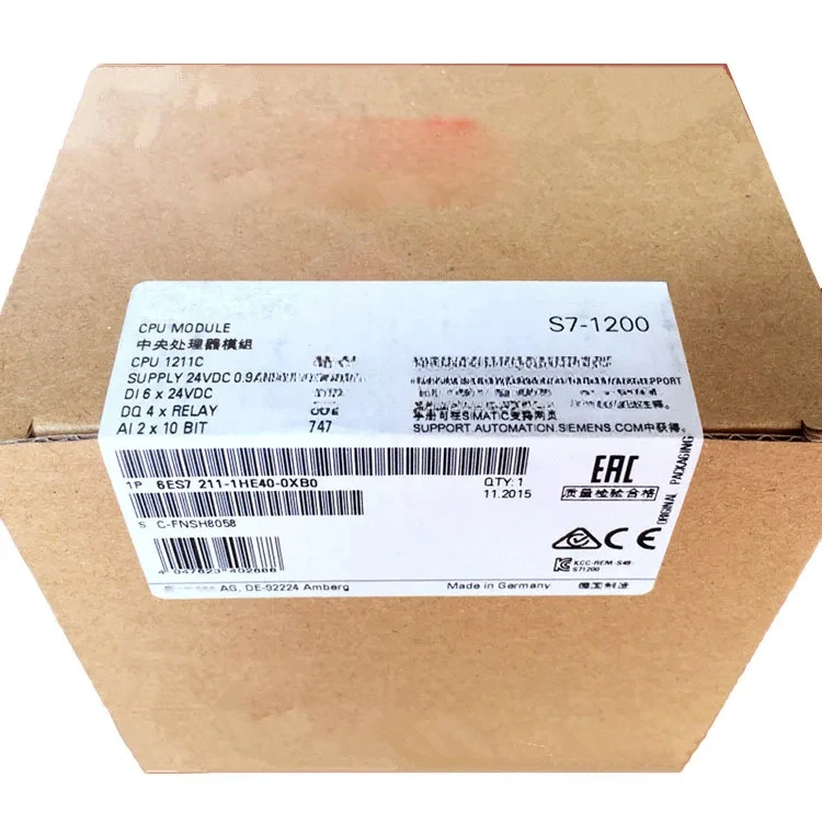 New Original In BOX  6ES7211-1HE40-0XB0  6ES7 211-1HE40-0XB0  {Warehouse Stock} 1 Year Warranty Shipment Within 24 Hours