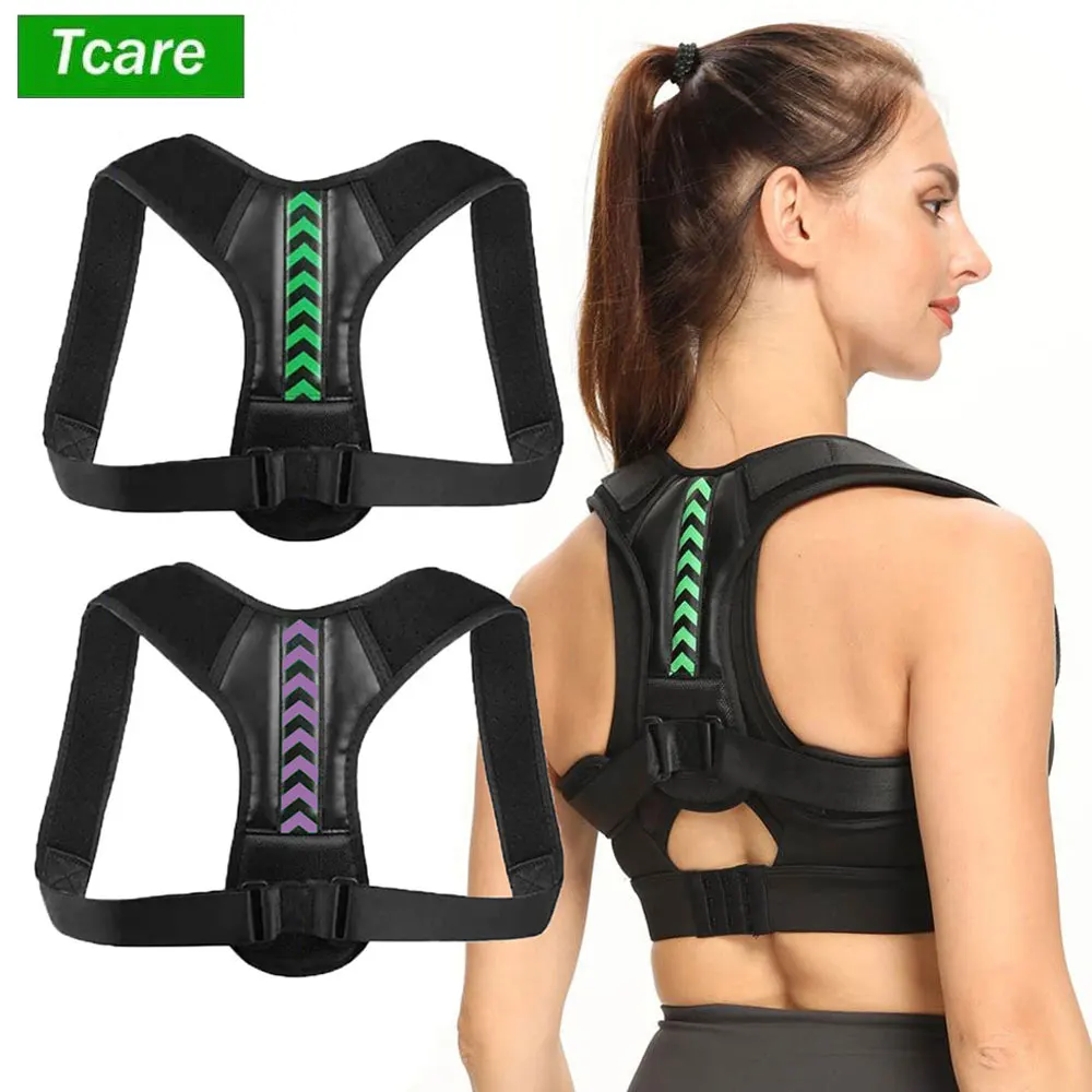 

Tcare Adjustable Posture Corrector for Men and Women Back Posture Brace Clavicle Support Stop Slouching & Hunching Back Trainer