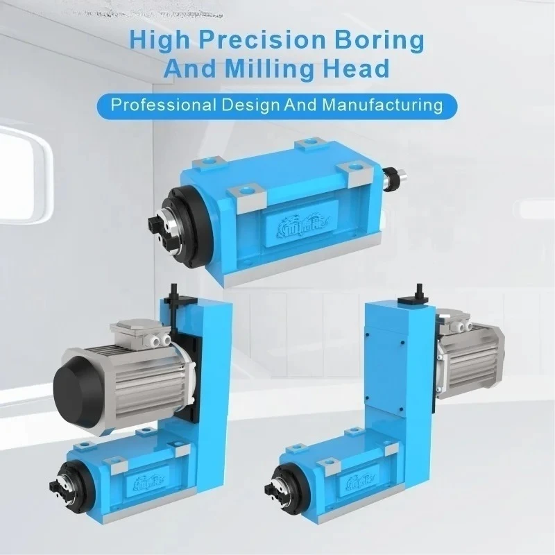 Power Head High Precision Fast Column Drilling Machine CNC Servo Boring Milling Reaming Drilling Tapping Gear & Motor