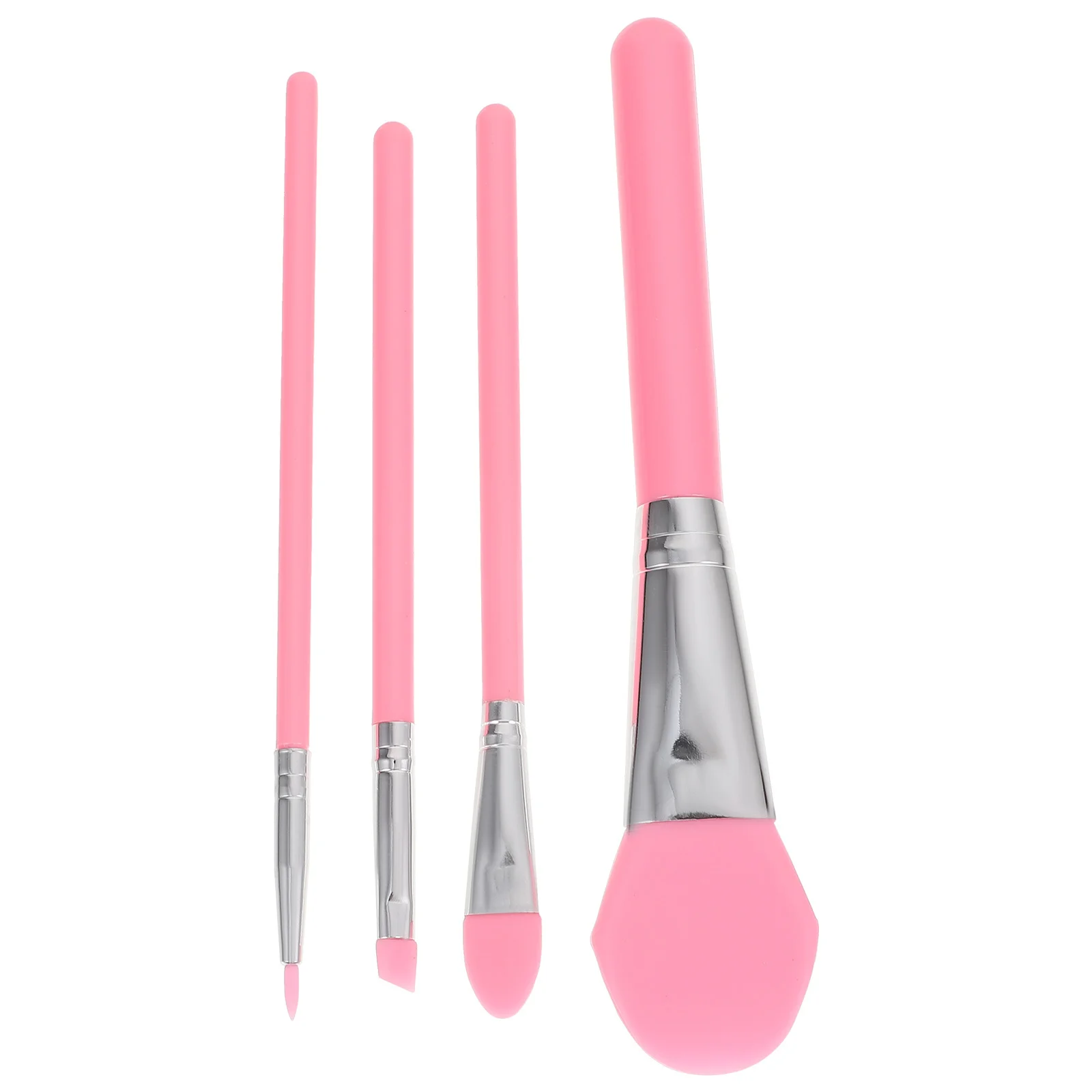 

4Pcs Silicone Brushes Makeup Applicators for Women Liquid Cream Foundation Eyeliner Eye Shadow Lip Tools