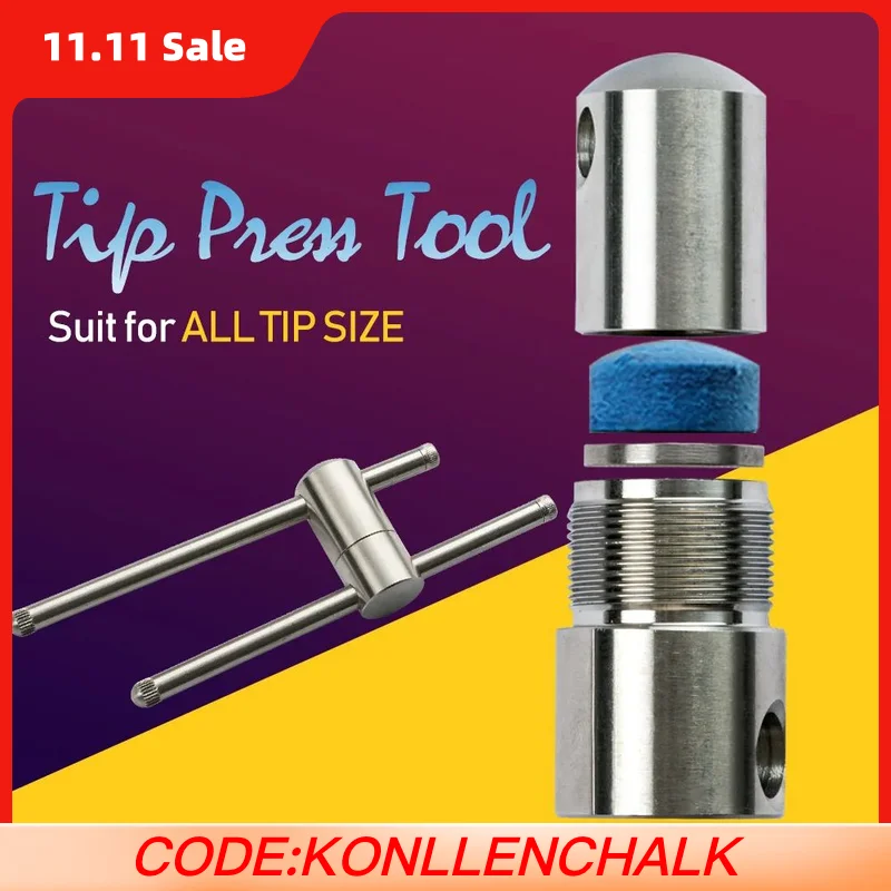 

Инструмент для прессования наконечников для бильярда, искусственная рукоятка из нержавеющей стали, наконечник для бильярдного кия, ударная техника, аксессуары для бильярда