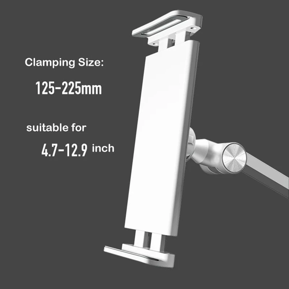 ABKI-Tablet Wall Mount Arm Foldable Foldable Wall Mobile Phone Holder For 4.7-12.9 Inch Electronic Devices Black