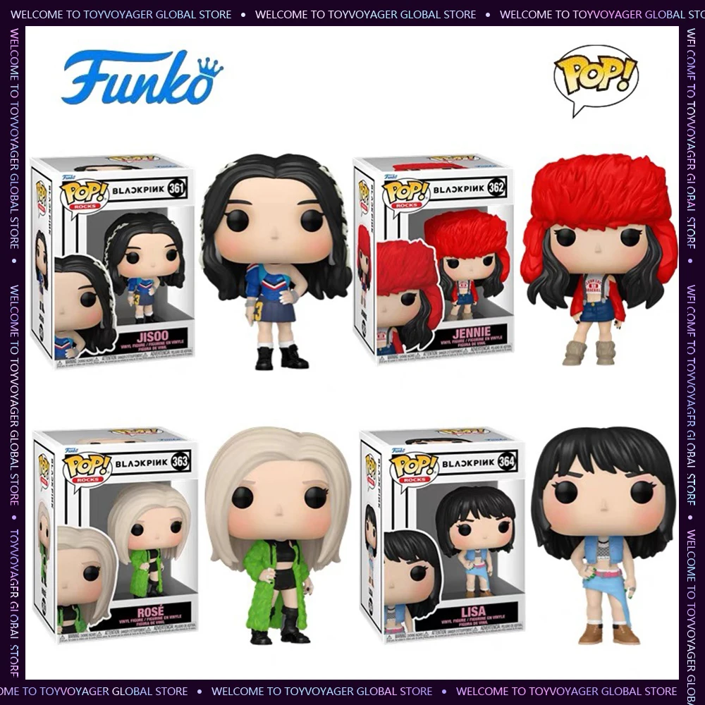 [Предпродажа] Официальная оригинальная фигурка Funko Pop Blackpink, модель Lisa Jennie Jisoo Rosé, коллекционная модель, украшение для стола