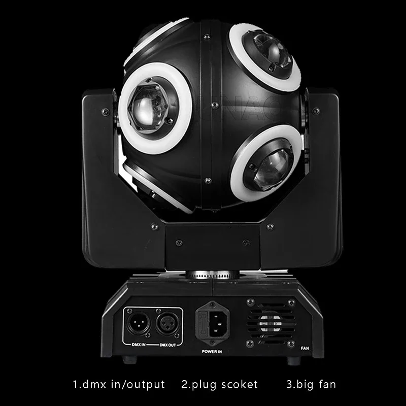 New 120W LED Shaking Head Light Indoor Dmx Night Club Bar Professional Stage Lighting Dmx Wedding Dance Room Spot Moving Lights