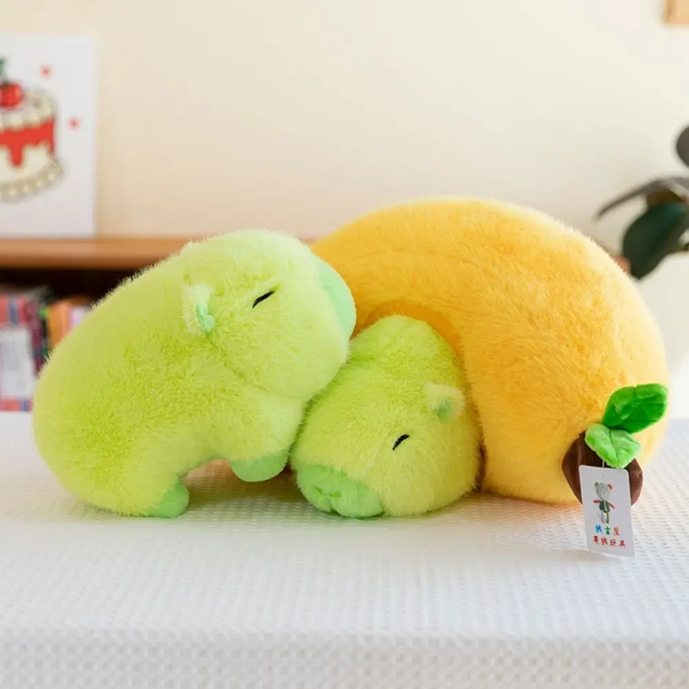 Simulation Banana Capybara Plush Doll Cute Doll Cloth Doll Banana Capibara Doll Soft Cartoon Capibara Anime Fluffty Toy