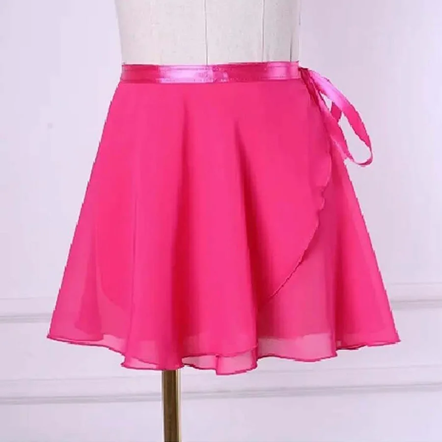 Ballet Dance Skirt Adult Children Chiffon Pure Color Floral Print Practice Leotard Dance Dress Women Ballet Dancing Dress